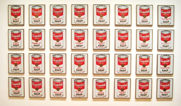 warhol 32 campbells soup cans