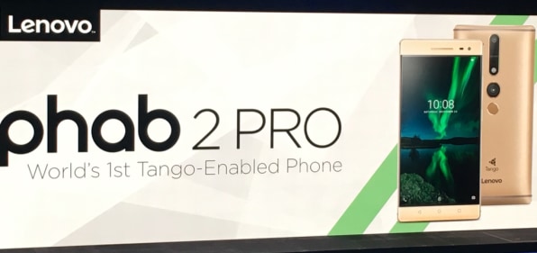 Lenovo unveils first Project Tango augmented reality smartphone, the $