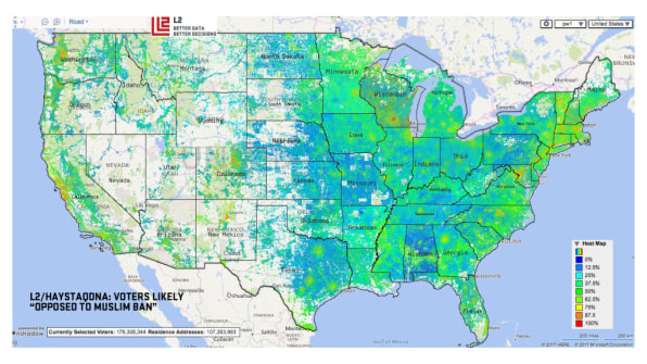 This map shows you how different parts of the country felt about Trump