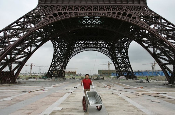 See What Paris Looks Like As A Dark, Empty, Chinese City