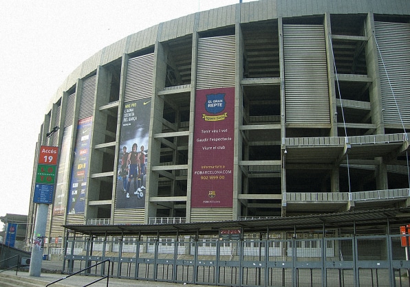 Abandoned stadiums and crumbling arenas