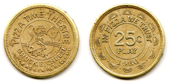 Pizza Time Theatre token