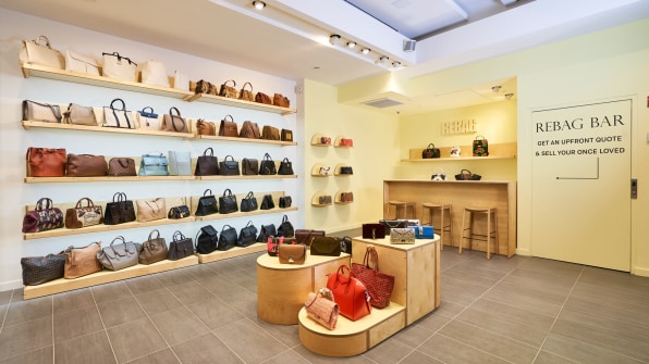 Rebag's First LA Luxury Resale Boutiques Feature Rainbow Walls of Birkins