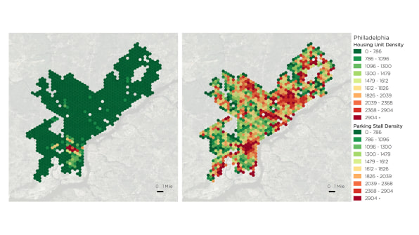 These maps show how parking lots eat U.S. cities - Big Think