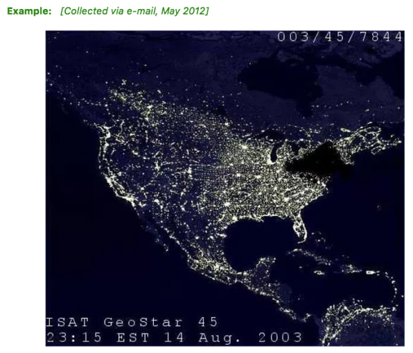 Great 2003 Northeast Blackout A Famous Fake Photo Is Still Claiming V