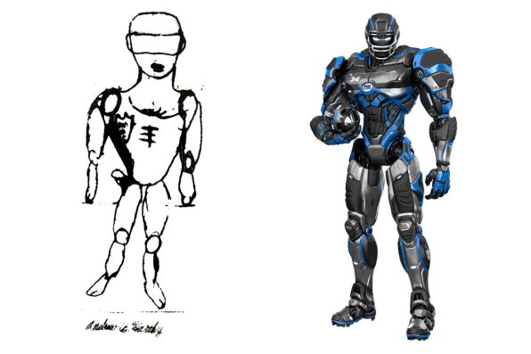 story of Cleatus, the Sports robot the NFC Championship