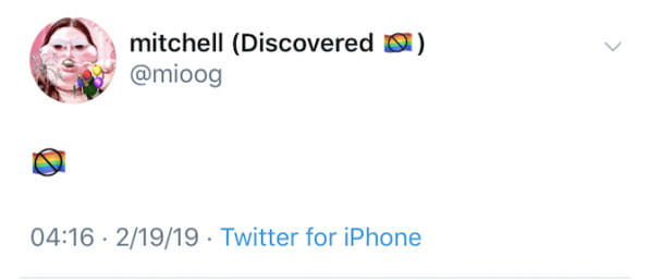 gay flag crossed out emoji