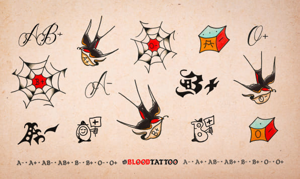 Can these blood-type tattoos encourage more blood donations?