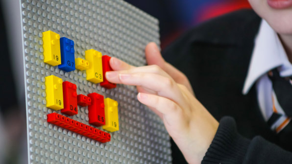 Tic Tac Toe  LEGO Braille Bricks