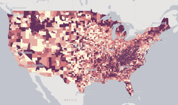 7 Maps That Tell The Incredible Story Of Aging In America 8936