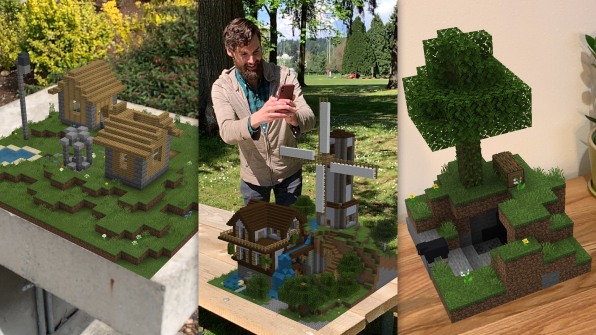 Minecraft Earth' brings block-building to the real world like