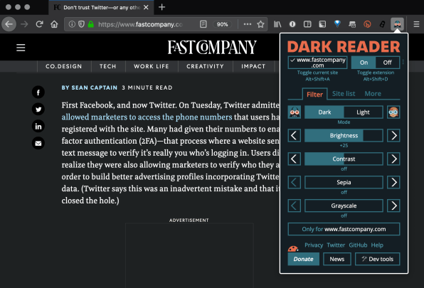 dark reader for android
