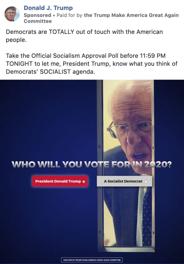 Trump S New Facebook Ads Say A Lot About The State Of His Campaign