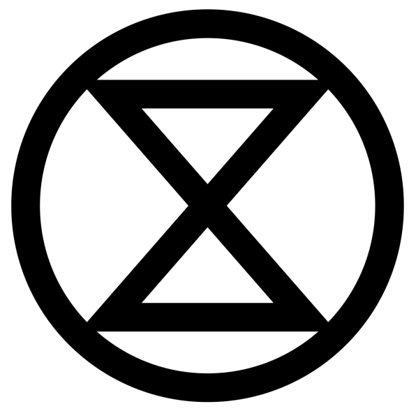 Extinction rebellion logotyp