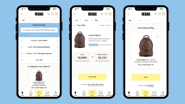 Rebag's New App Instantly Calculates the Current Resale Value of
