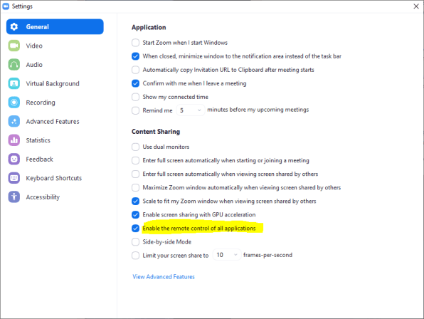 Change defaults os for zoom on mac with parallels 7