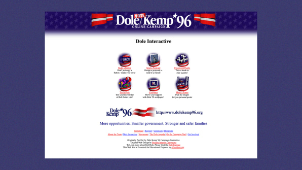1996 S Presidential Campaign Websites Are Hilarious