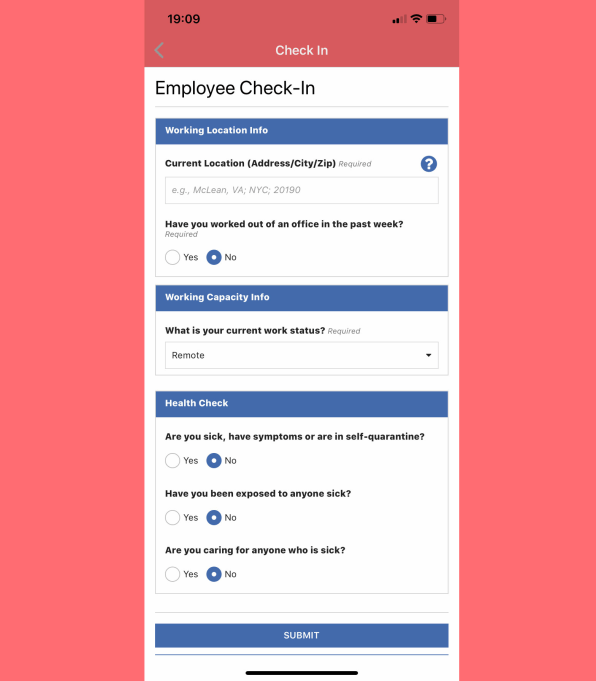 This App Lets You Self Report Covid 19 Symptoms To Your Company