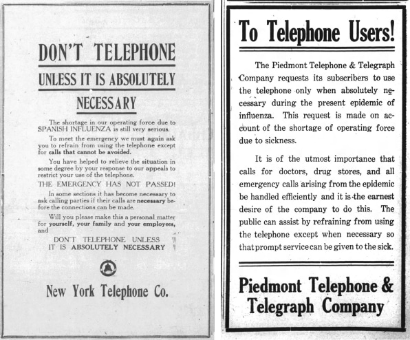 电话在1918年西班牙流感大流行期间为何未能通过大考验