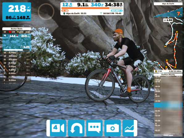 tour de france virtual reality bike trainer