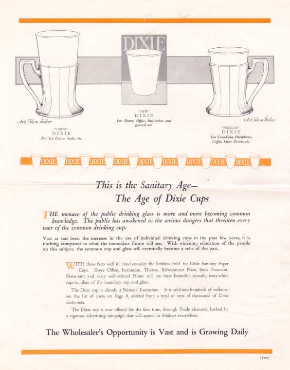 Dixie cups became the breakout startup of the 1918 pandemic