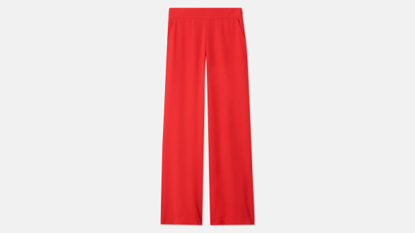 Cuyana + Washable Silk Wide-Leg Drawstring Pant