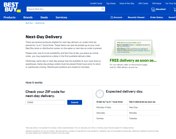 How to Get Same-Day or Next-Day Delivery on