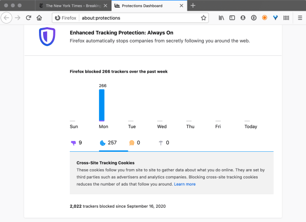 Firefox 63 released with 'always-on' tracking protection