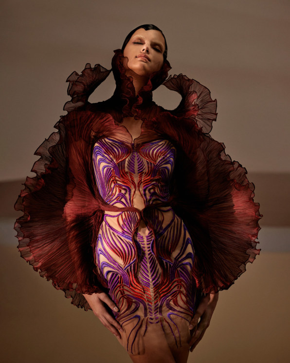 Iris Van Herpen creates haute couture dress from ocean plastic