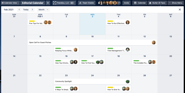 trello calendar view