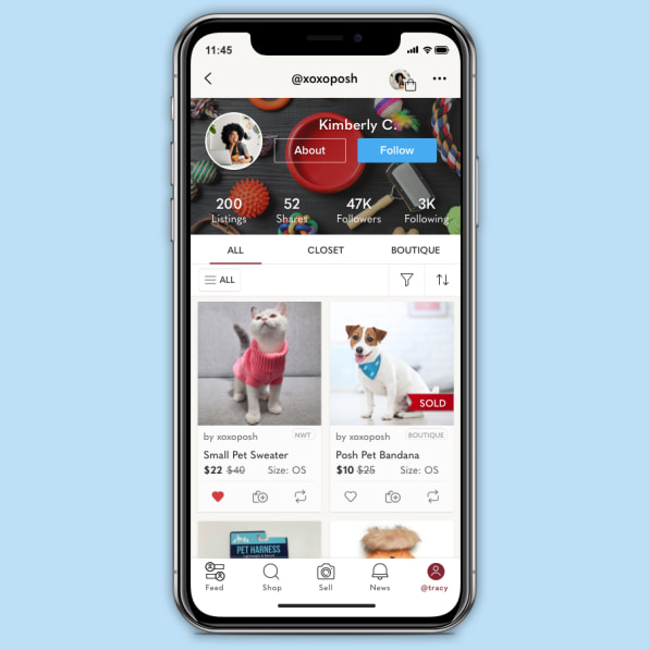 Poshmark launches a ‘pets’ category so you can buy Fido that ascot he