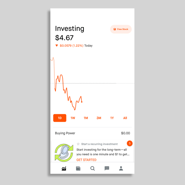 robinhood app ui