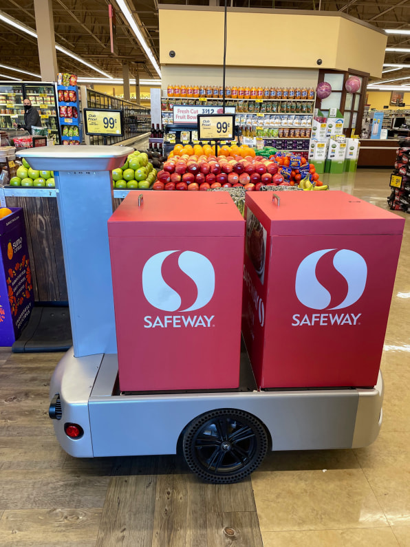 Albertsons's Safeway unveils robot food delivery carts