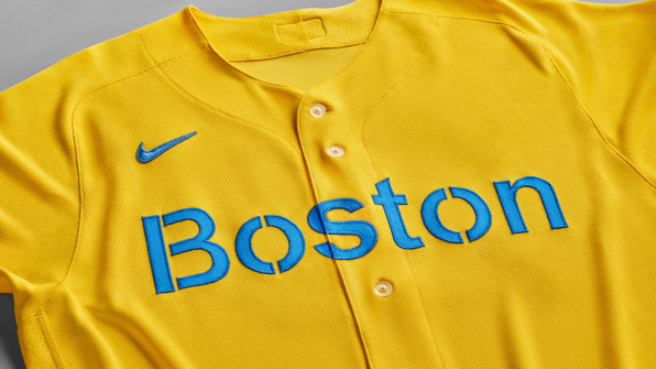 Boston Red Sox Patriots' Day City Connect Uniform by Jason