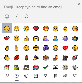 open the emoji panel