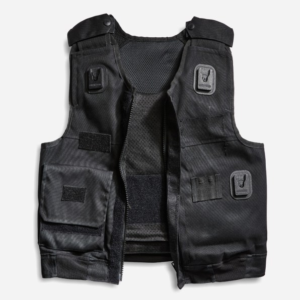 This Garbage Sweater is made from old bulletproof vests and firefighti