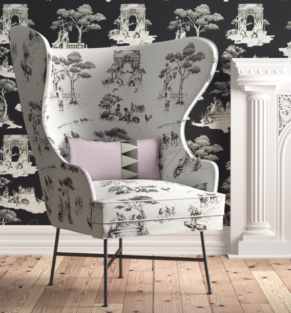 Harlem Toile de Jouy Digital Wallpaper