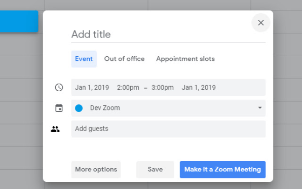 Zoom Scheduler