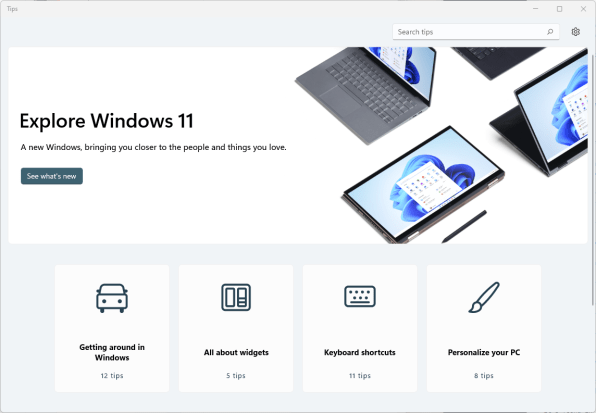 Microsoft Windows 11’s best new features 116 Tips app