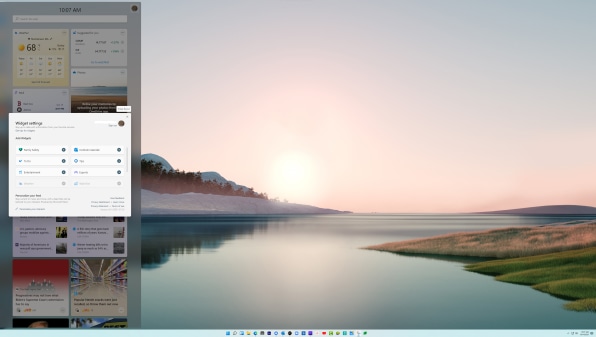 Microsoft Windows 11’s best new features 112 Widgets 1