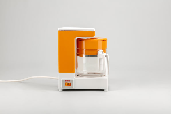 Lexica - A surreal coffee maker designed by Dieter Rams, BRAUN. Product ad  retro. stunning design.