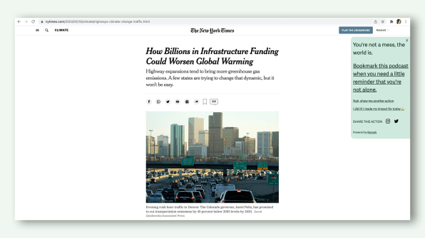 How Billions in Infrastructure Funding Could Worsen Global Warming - The New York Times