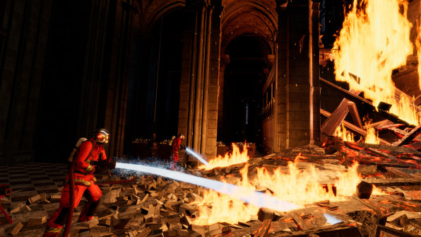 GamerCityNews 2-90759153-this-virtual-reality-game-takes-you-inside-the-burning-notre-dame-cathedral 3 years ago Notre-Dame caught on fire. This video game lets you fight 