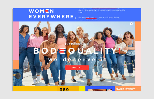 Old Navy eliminates separate section for women's plus-size clothing