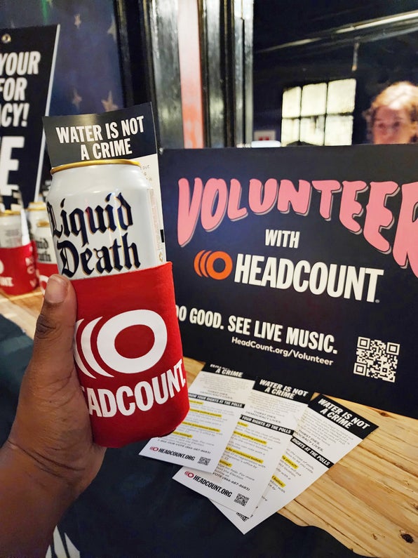 Liquid Death's Election Hydration Kit takes aim at a voter suppression