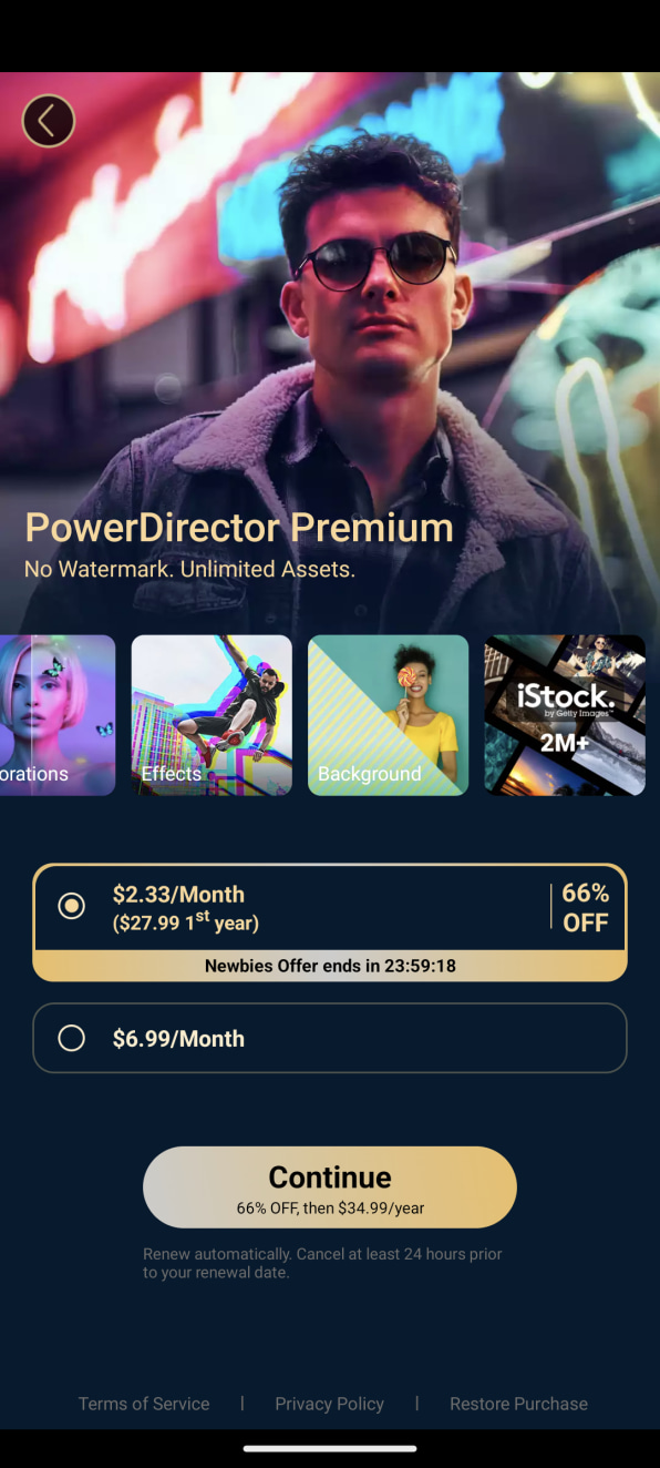 For subscriptions, some app store listings don't fit the bill
