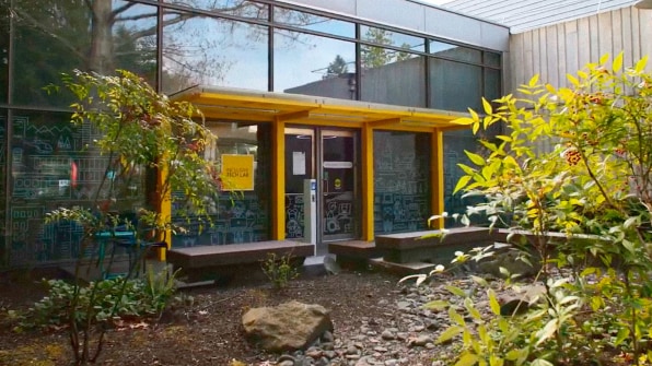 A photograph of the outside of the Inclusive Tech Lab