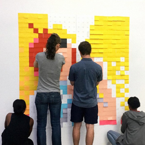 Take Your Post-it Game To The Next Level With This Giant Mural Maker