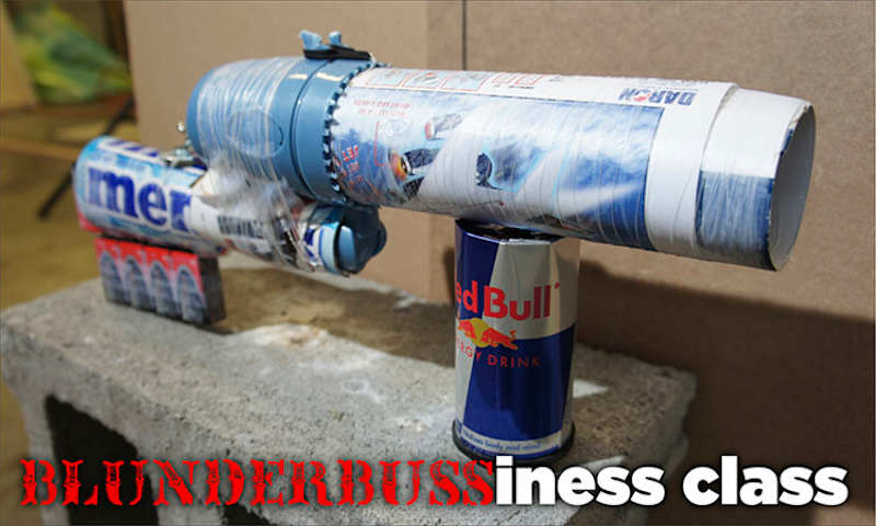 Programmer by day, “security researcher” by night, Evan Booth has built, tested, and demonstrated not just a shotgun, but a whole comically named arsenal of DIY weapons, made solely with items purchased in the airport–after the security screening.