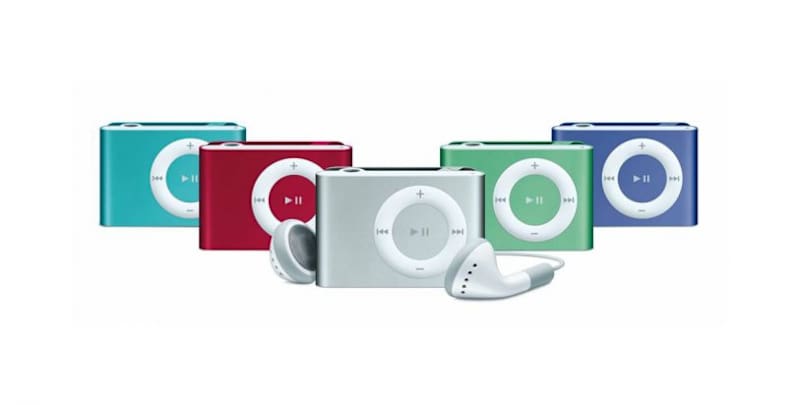 Less than half the size of the first generation Shuffle, this model was called the “most wearable iPod ever” as it had a built-in belt clip on the device.